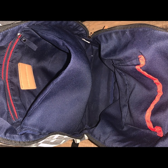 Tommy Hilfiger Bags Tommy Hilfiger Black And White Backpack Poshmark